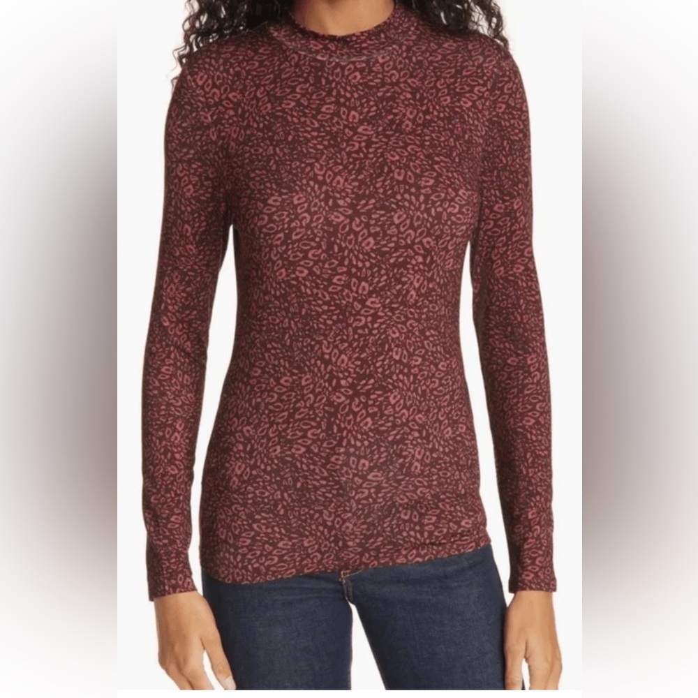 NWT Ted Baker Leopard Print Top